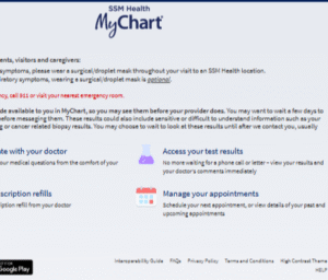 MyChart Login SSM